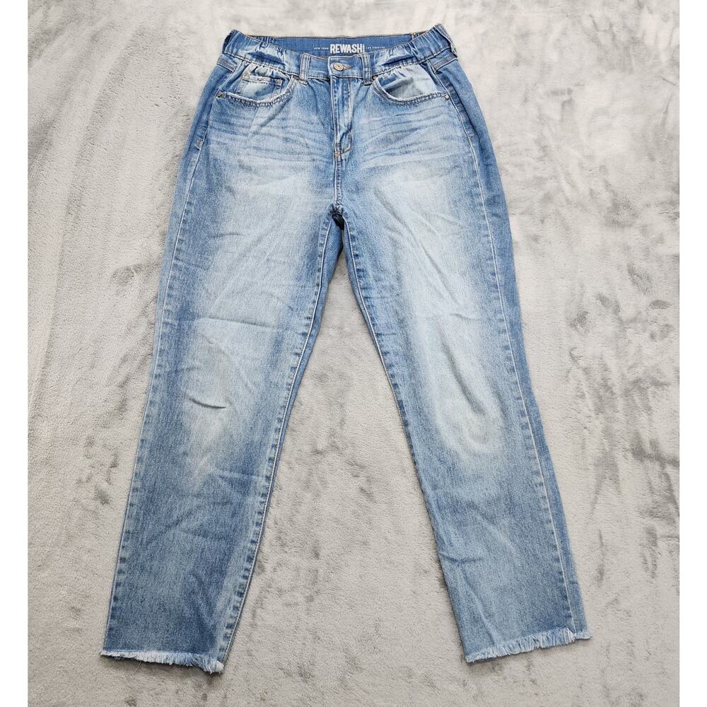 Rewash Jeans Womens 9/29 Blue Real Curve Flex Waist Super High Rise Mom Stretch